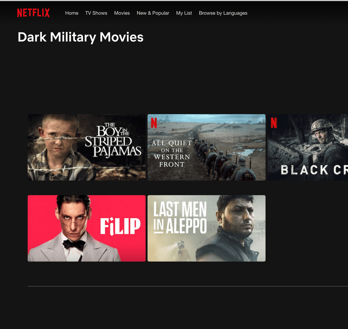 Image of using Netflix Codes for War