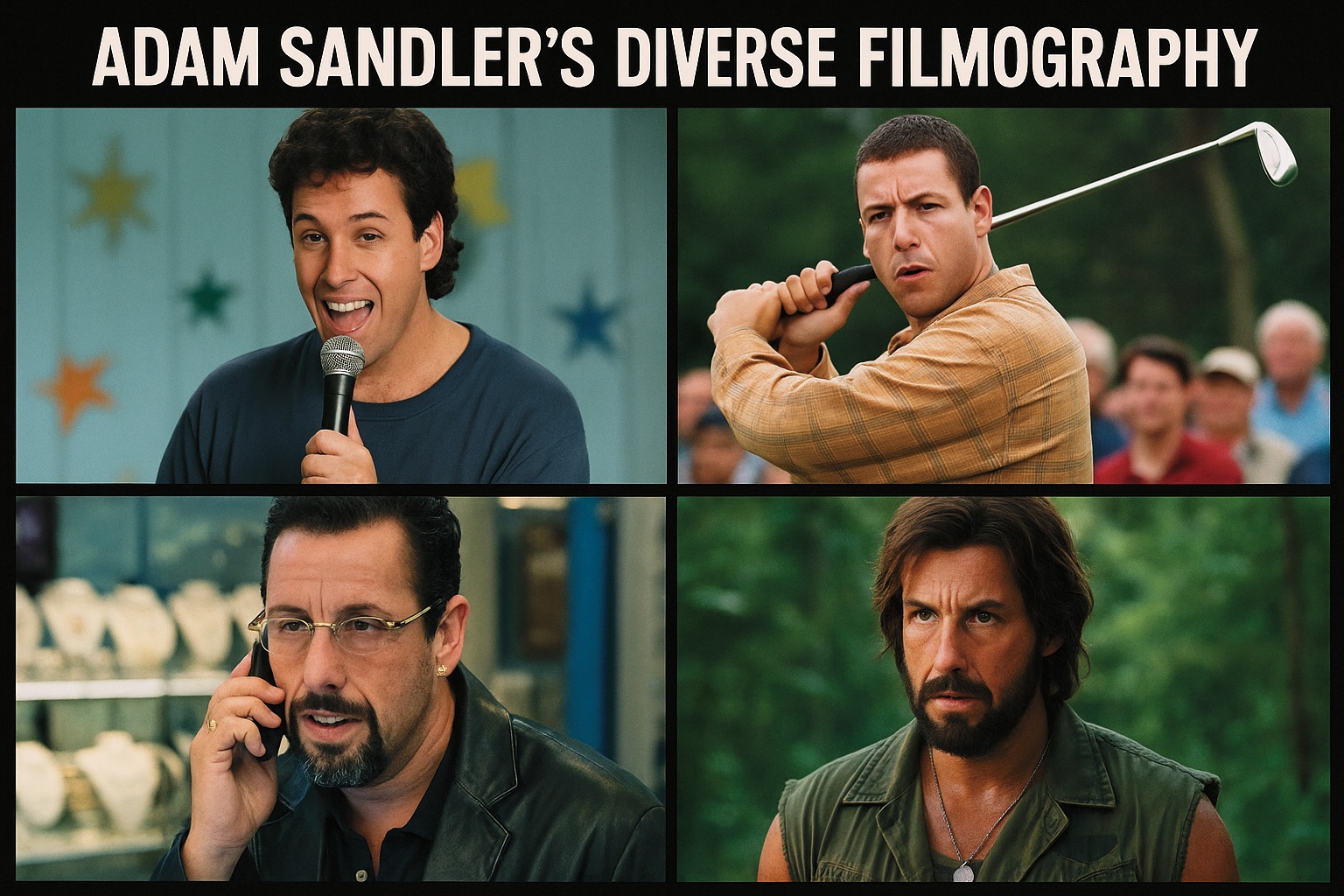 Adam Sandler in various movie roles